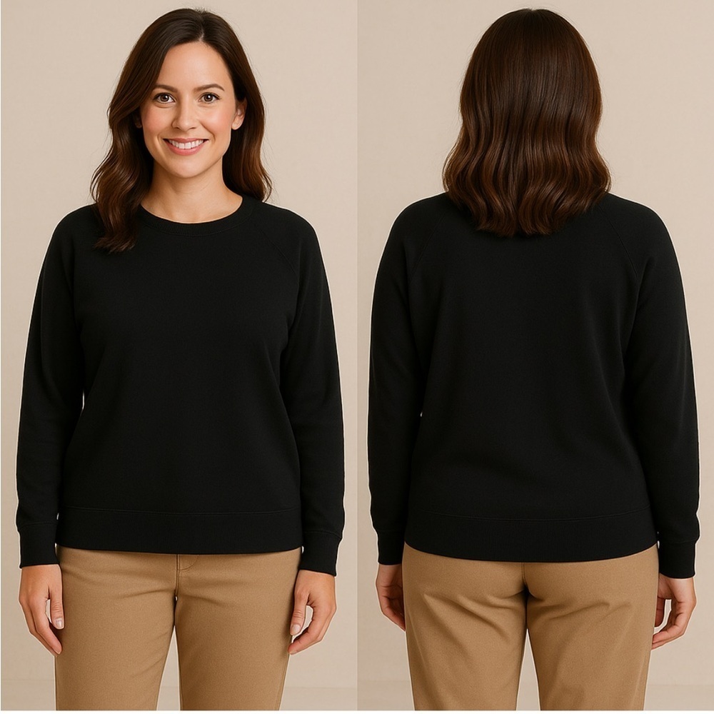 JoyLab Black Long Sleeve Athleisure Top Size Large
